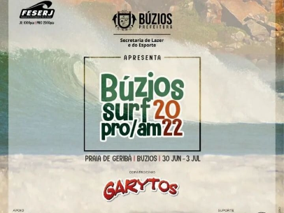 “BÚZIOS SURF PRO AM 2022” ACONTECE NESTA SEMANA EM GERIBÁ